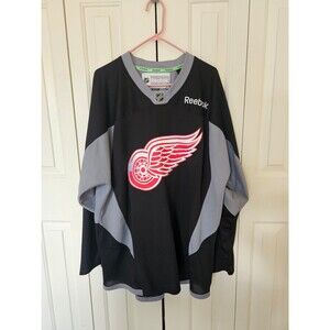 Reebok Detroit Redwings Hockey jersey Henrik Zetterberg 40 XXL 2X black grey